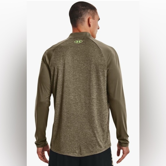 Under Armour Men’s UA Tech 2.0Novelty Golf 1/4 Zip Pullover Quirky Lime 2XL - Picture 2 of 5